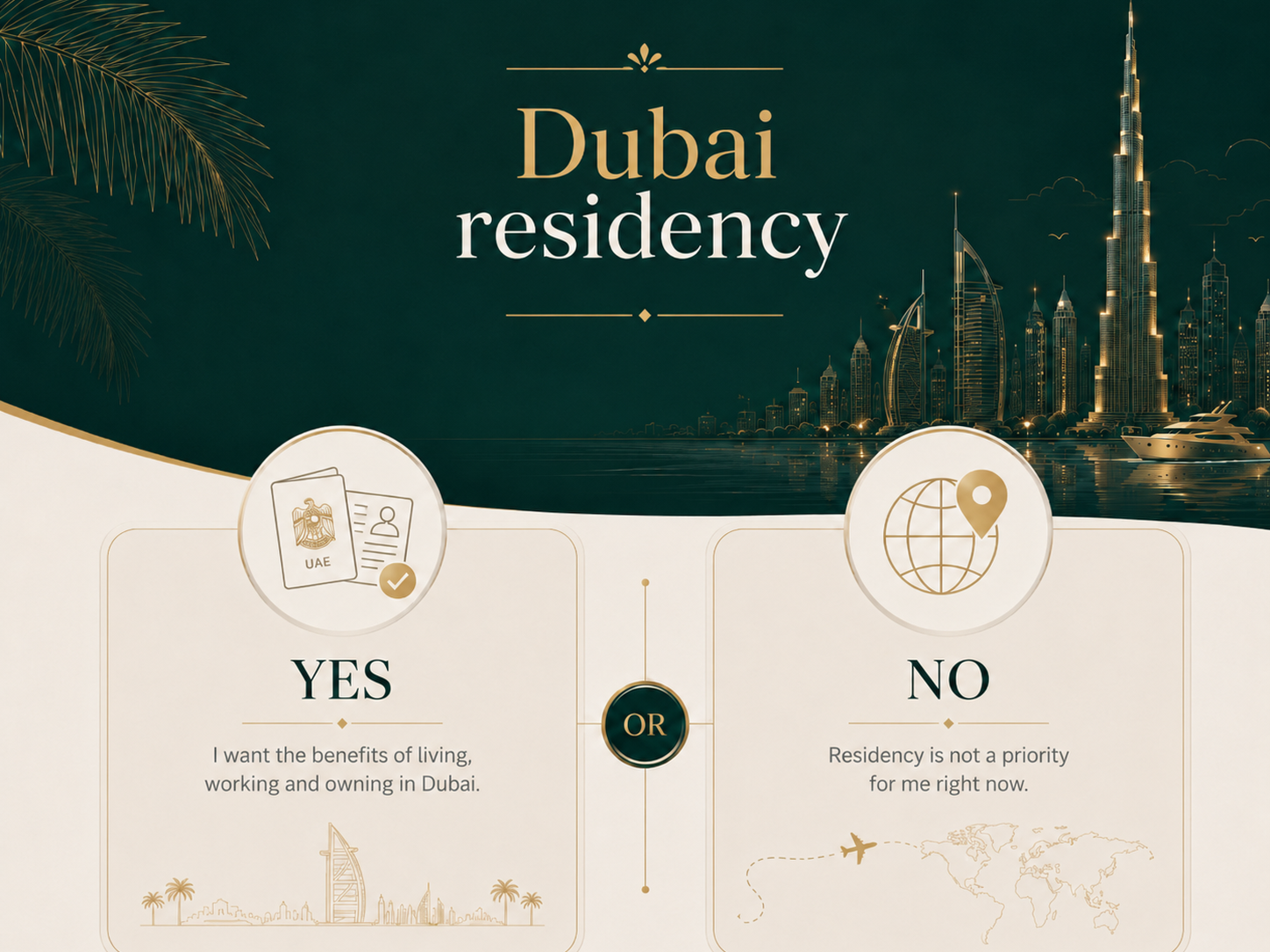Do the area, developer, handover date and installments match your financial plan?